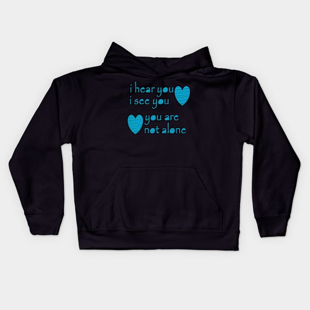 A message the hurt or lost Kids Hoodie by razorcitywriter